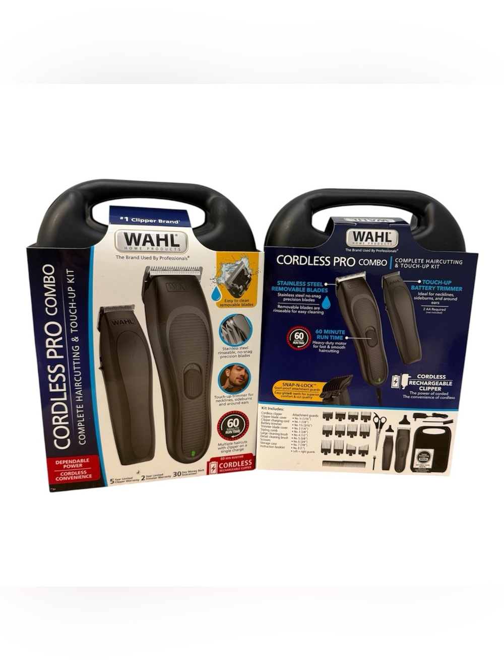 Wahl Cordless Pro Combo Hair Clipper & Trimmer Set - Black